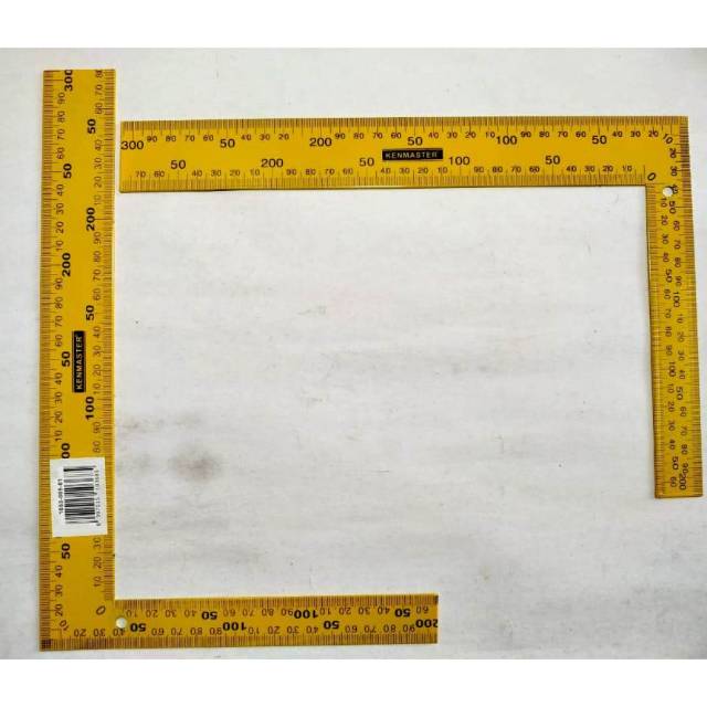 Siku meter / Siku Tukang  20 x 30cm KUNING