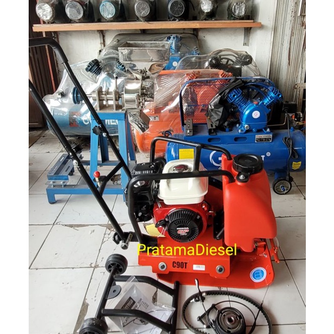 Stamper kodok pemadat tanah+Mesin engene HONDA 160