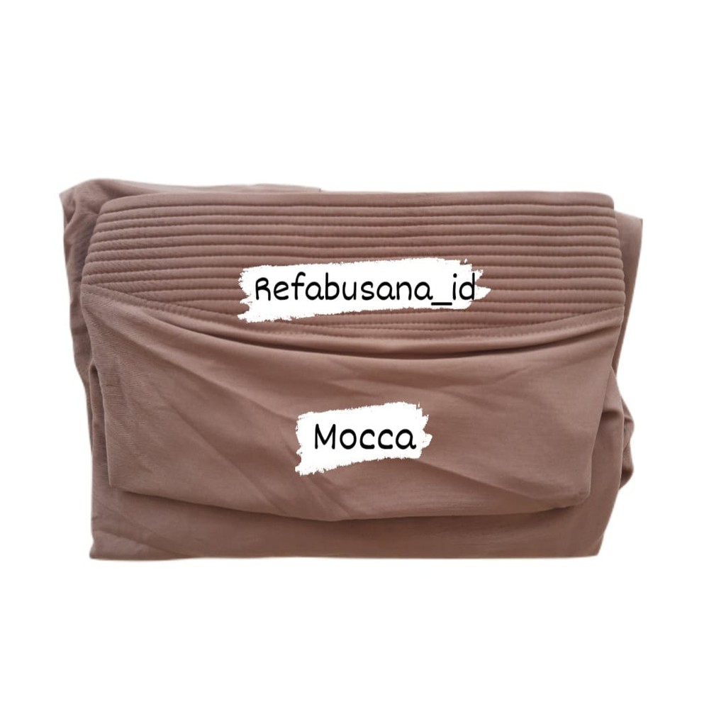 Jilbab Instan Kerudung Instan Jilbab Bergo Jersey Premium Sarah-Mocca