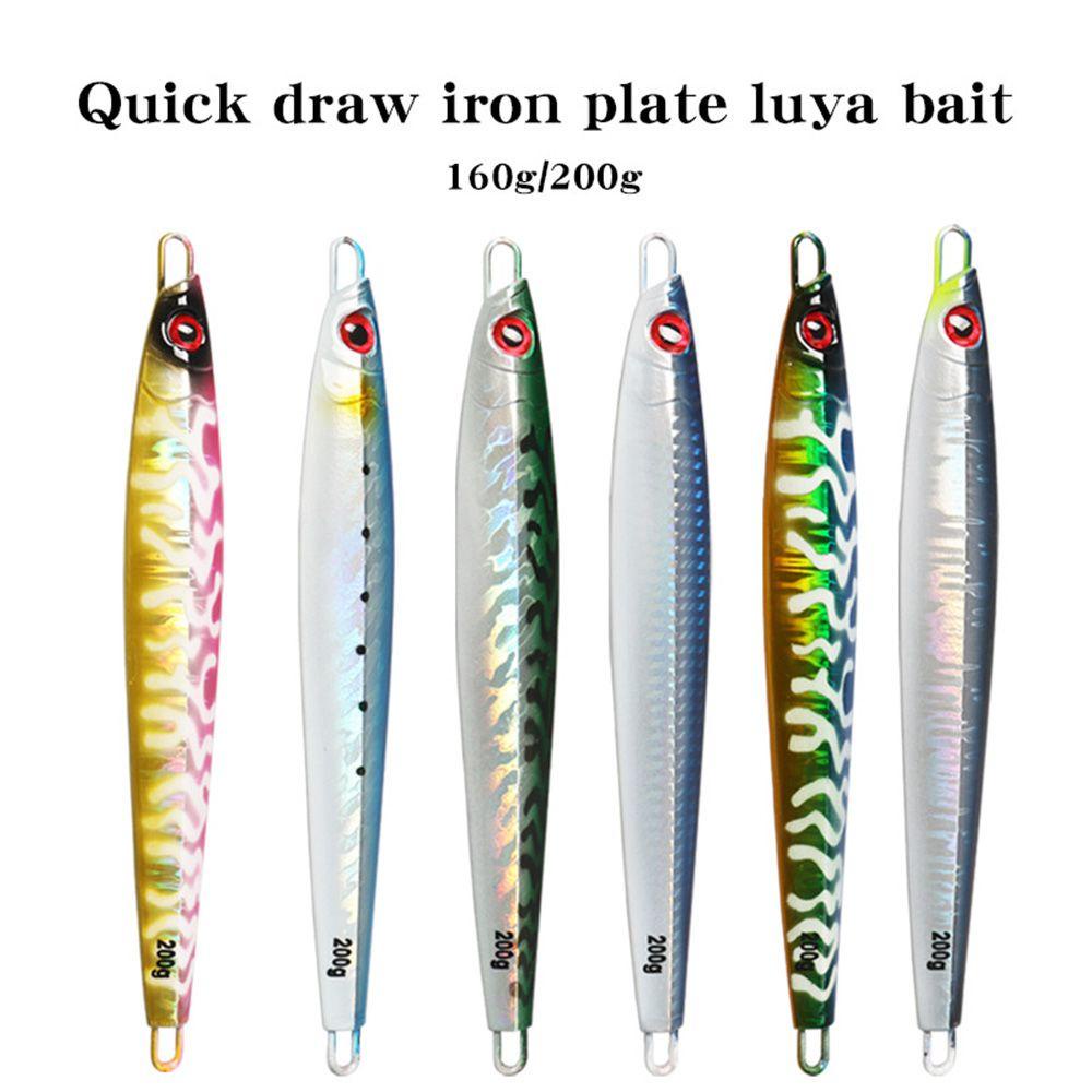 Top Metal Fishing Lure Hot 200g 180mm Warna Warni Memimpin Casting