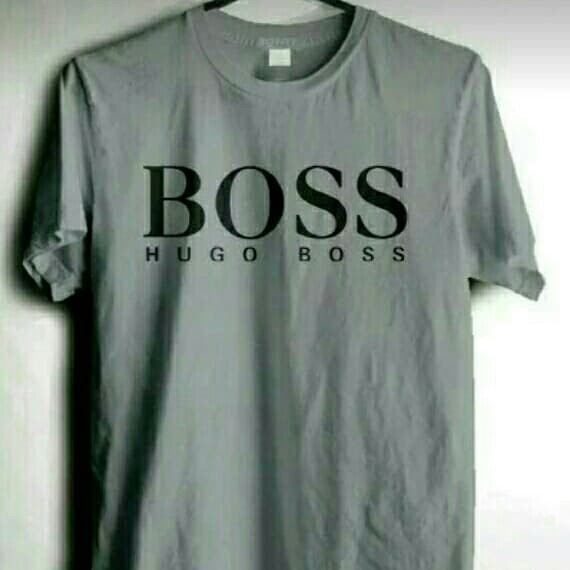 kaos t-shirt pria Boss