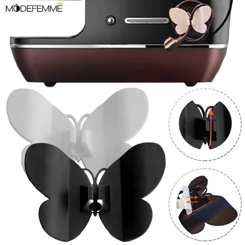 Butterfly Klip Holder Kabel Multifungsi Bentuk Kupu-Kupu Untuk Dapur