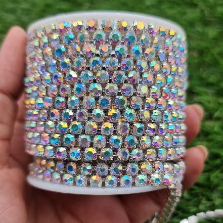 BERLIAN RANTAI kualitas super rapat mirip swarovski  per10cm