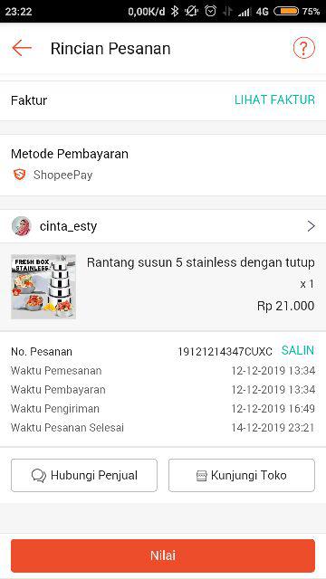 Rantang Stainless Susun 5 Dengan Tutup ( Isi 5 Panci)