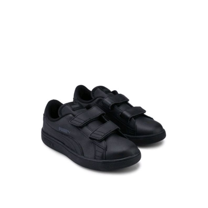 Puma Smash v2 Leather Kids' Trainers Anak (Size 34.5)