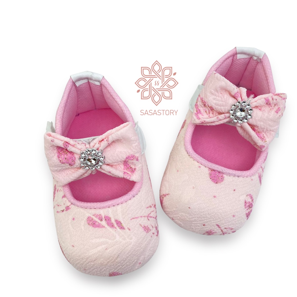 SEPATU BAYI BABY PREWALKER PITA ANAK PEREMPUAN 0-12 BULAN FP23