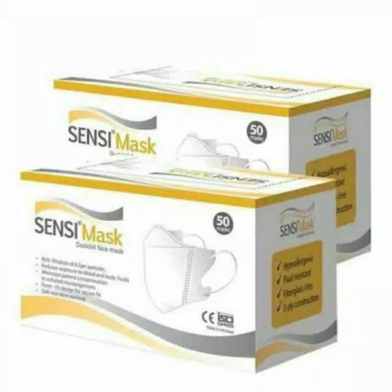 Sensi Mask Duckbill White isi 50