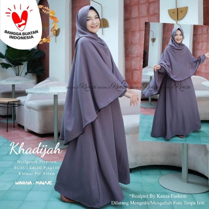 GAMIS TERBARU 2022 REMAJA KEKINIAN S4L9 MALAYSIA LEBARAN DEWASA Baju syari polos khadijah ori kanza 