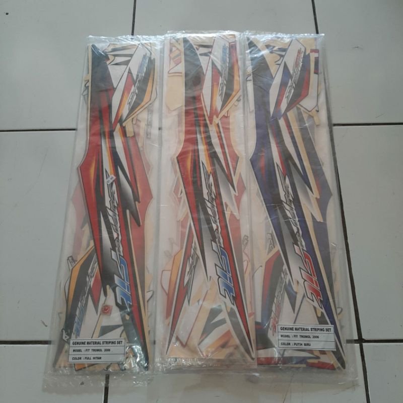 Striping stiker honda supra fit new 2006 ori full body set