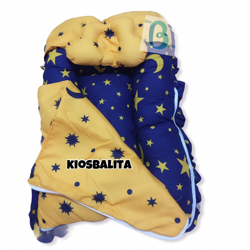 KASUR BAYI SLEEPING BAG SELIMUT BAYI TOPI / KASUR BAYI RESLETING TERMURAH