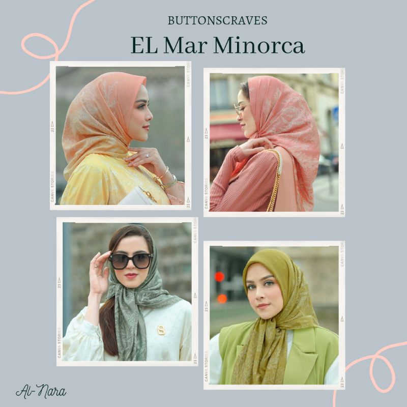 Buttonscarves EL Mar Minorca