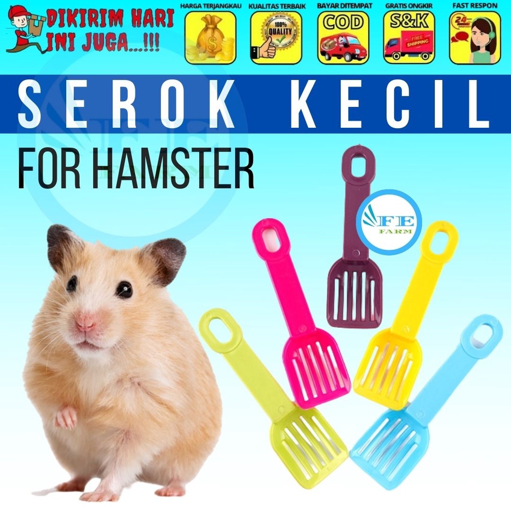 Serokan Kotoran Hamster Sendok Hamster Serokan Pup Hamster Serokan Hewan FEFARM