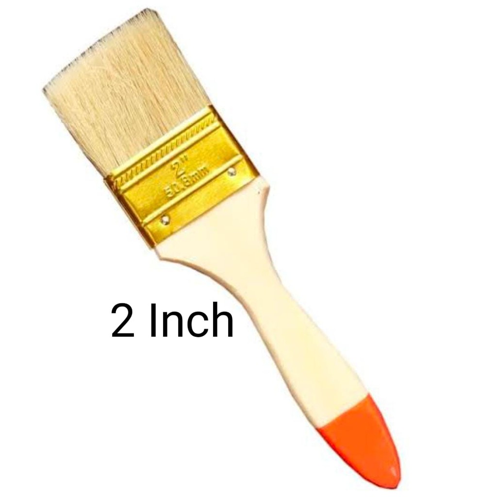 Vinztstore - Kuas Cat Tembok Alat Cat Dinding Paint Brush 1&quot; 2&quot; 3&quot; 4&quot; High Quality Gagang Kayu