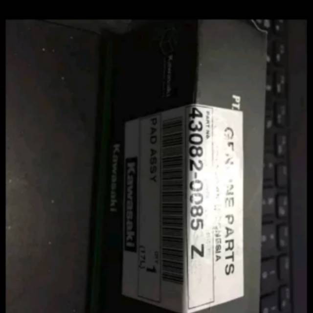 kampas rem ninja r original part kawasaki