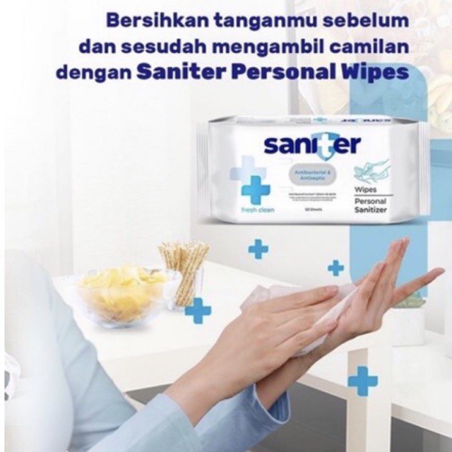 Saniter Personal Wipes Sanitizer 20's 50’s - Saniter Tissue Basah Antiseptik