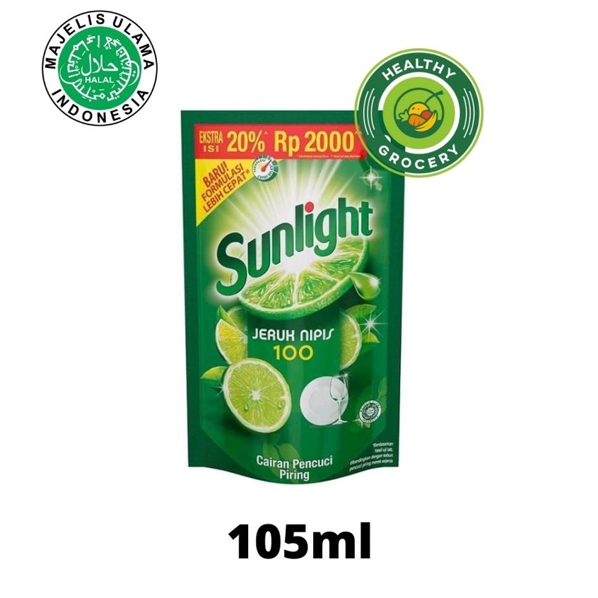 Sunlight Jeruk Nipis 90ml / Cairan Pencuci Piring