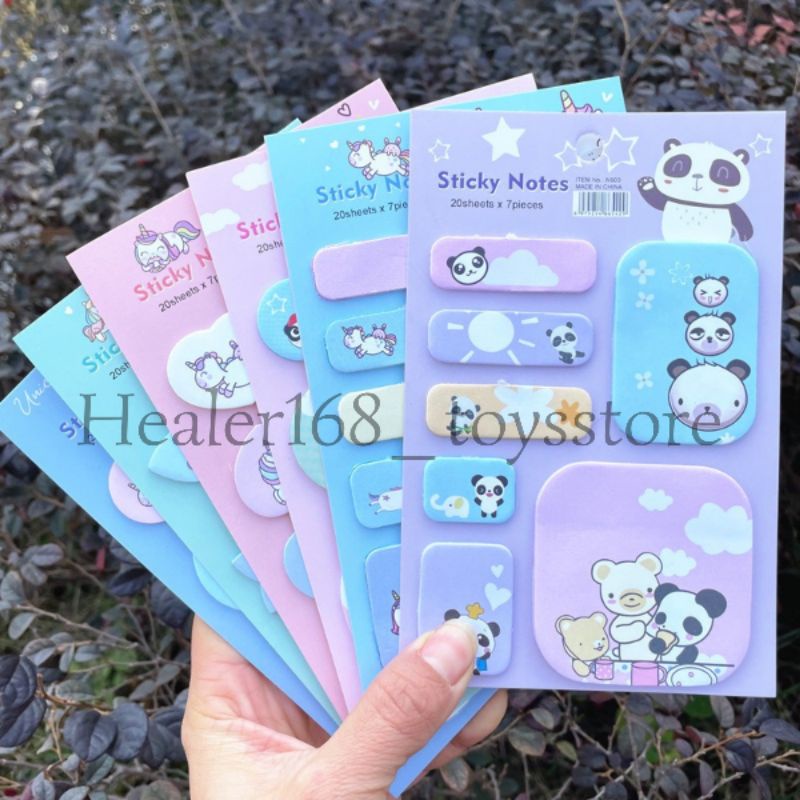 

STIKER STICKY NOTE / STICKY NOTES / PEMBATASAN BUKU / LABEL BUKU/DIARY