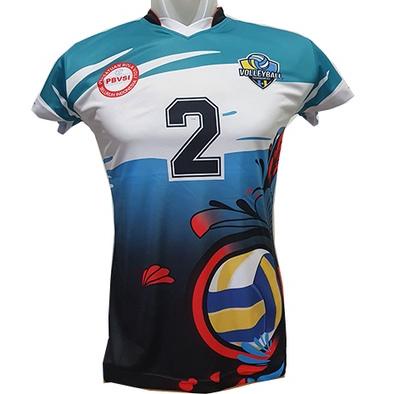 Kode3z3Yn--baju bola voli putri full printing/ kaos atasan jersey volly/ baju olahraga wanita