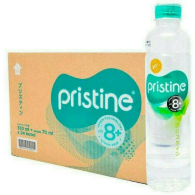 

Pristine 8+ Botol 400ml 1 Karton Isi 24pcs Minuman Jepang | Pristine8.6+, air minum pH tinggi setiap hari