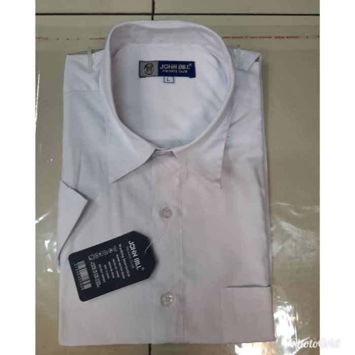 Order Langsung kemeja putih polos lengan pendek /alisan /formal /baju pria/hem pria Limited