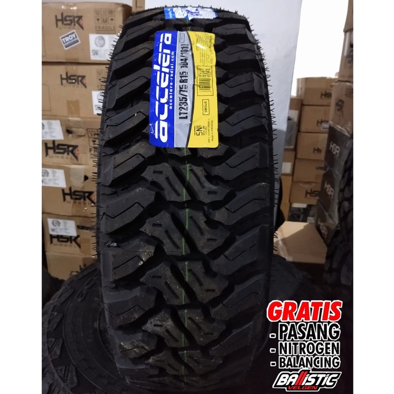 Ban mobil tubles Ring 15 ACCELERA MT-01 235/75 R15 ban mobil offroad kembangan kasar - toko ban mobi