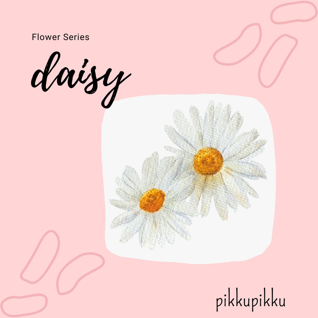 

DAISY FLOWER SERIES STICKER | STICKER AESTHETIC LUCU MURAH