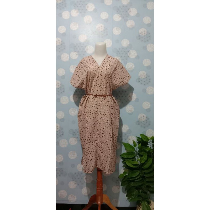 tunik kaftan alvokadot(free bell) tunik kaftan