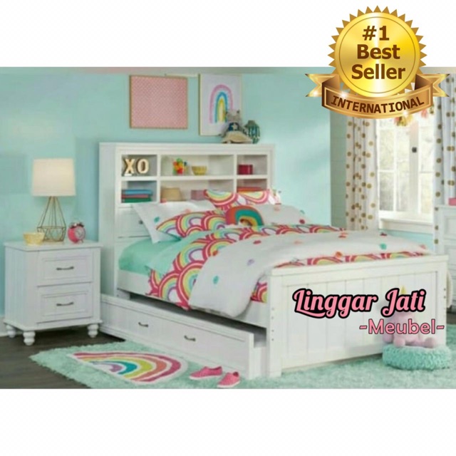 TERMURAH TEMPAT TIDUR ANAK BED ANAK RANJANG MINIMALIS BED MODERN SET KAMAR ANAK