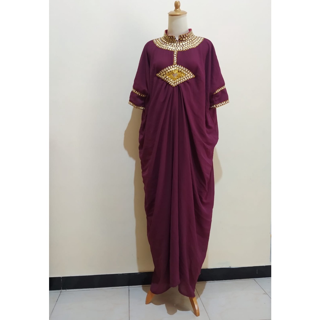 KAFTAN COUPLE IBU - ANAK CERUTY MOTE PAYET PREMIUM BIGSIZE LD FREE GAMIS ANAK KAFTAN JUMBO