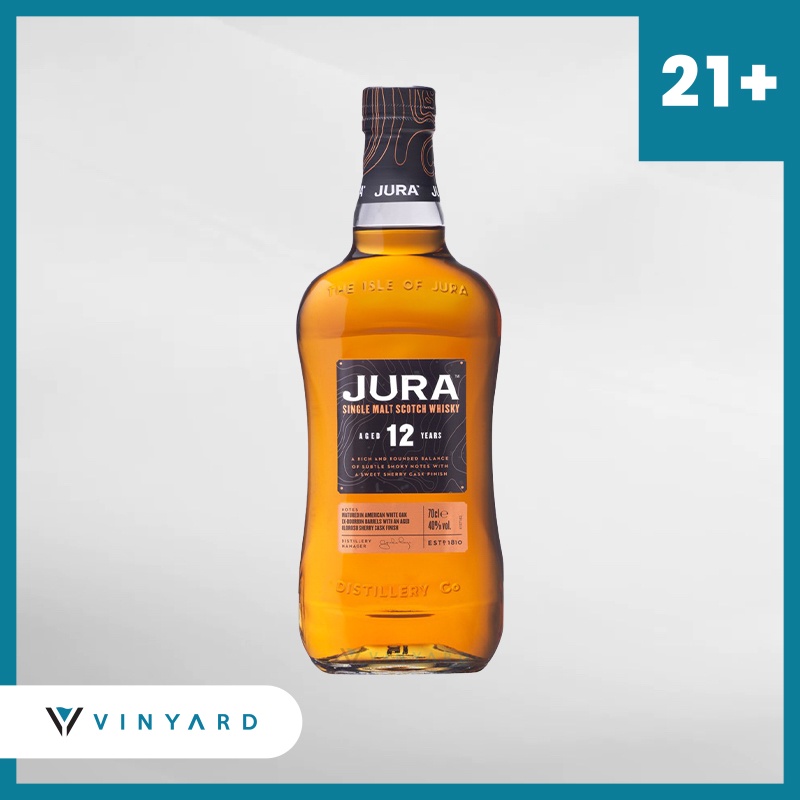 Jura 12 Yo Single Malt Whisky 700Ml