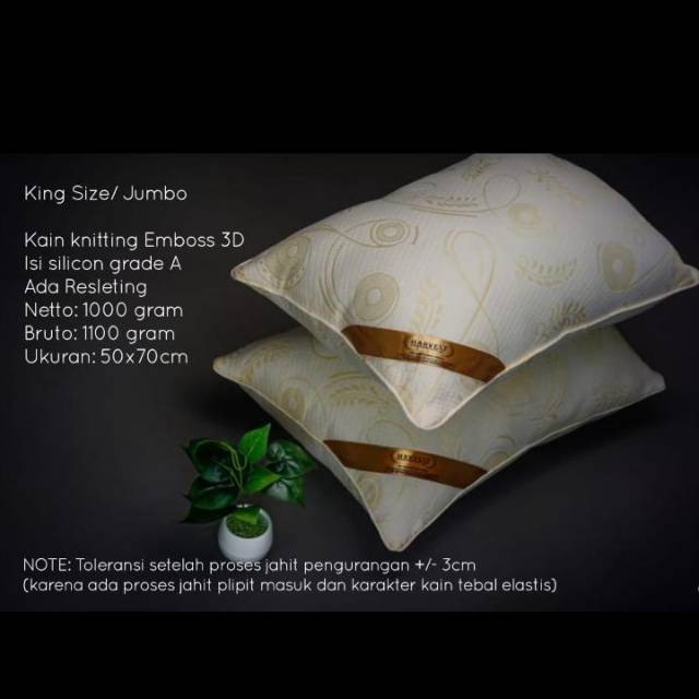Bantal guling hotel king size harvest