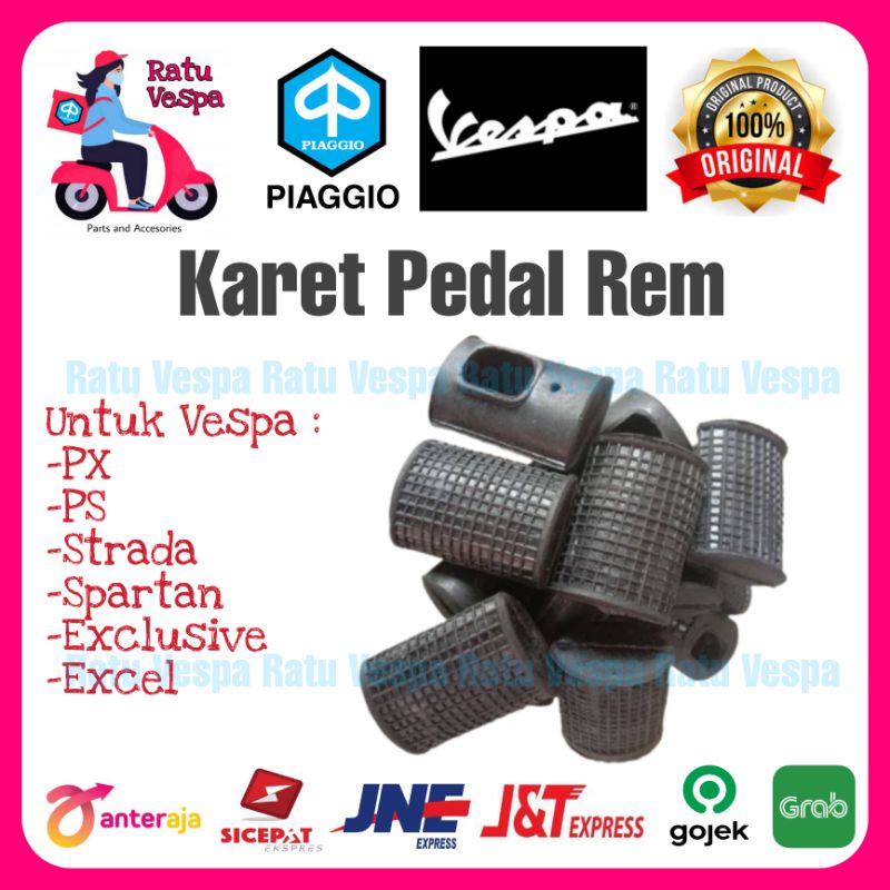 Karet Pedal Rem Vespa Super,Sprint,Bajaj,VBB,PX,Strada,Spartan,Excel