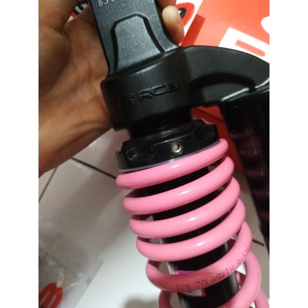 SHOCK/SKOK BELAKANG RCB ORI TABUNG ATAS MONOSHOCK PINK SERIES TERMURAH