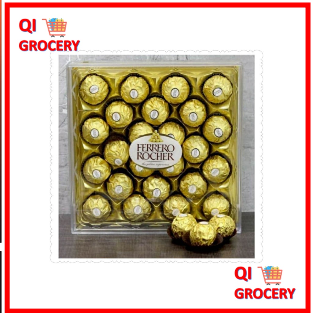 

Ferrero Rocher 300gr isi 24pcs Cokelat