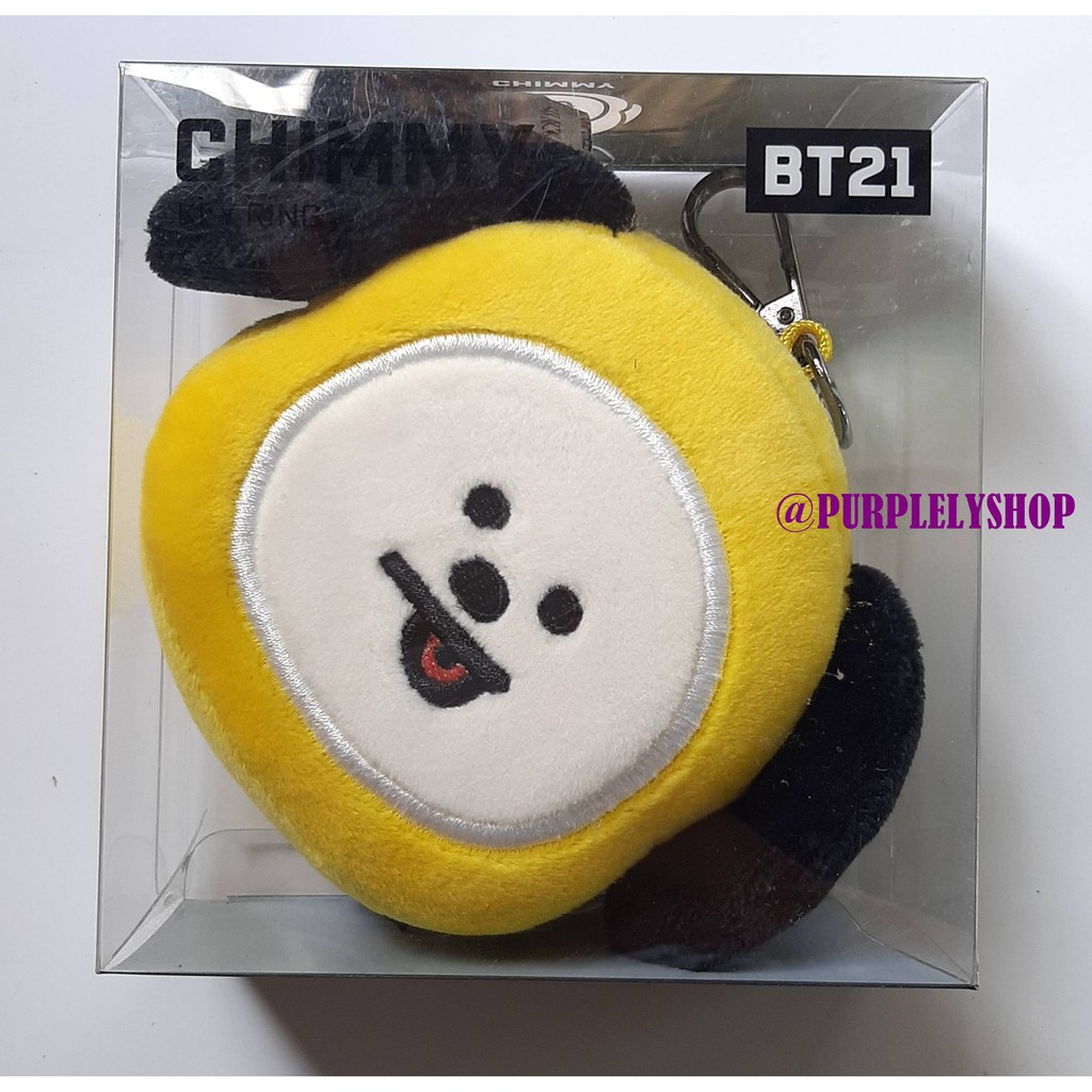 BT21 CHIMMY PLUSH HEAD KEYCHAIN OFFICIAL
