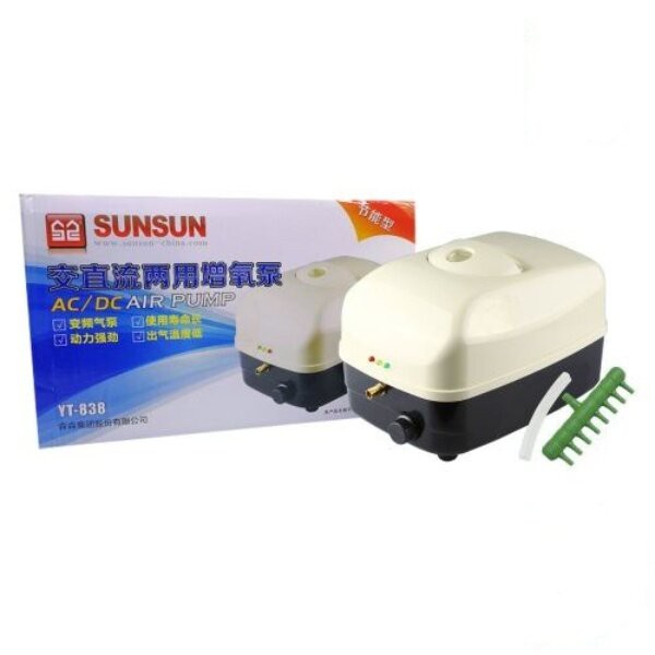 Sunsun YT 838 Aerator AC DC Hi Blow Air Pump Pompa Udara Kolam YT838