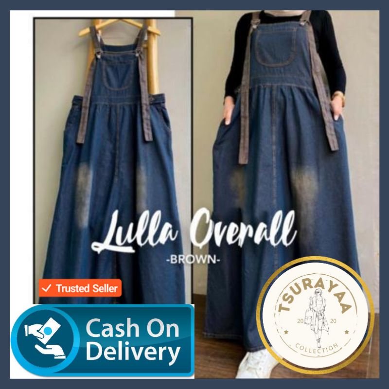 Overall Jeans Denim Wanita Premium Bevery Channel Fregga Hima Lulla Denima