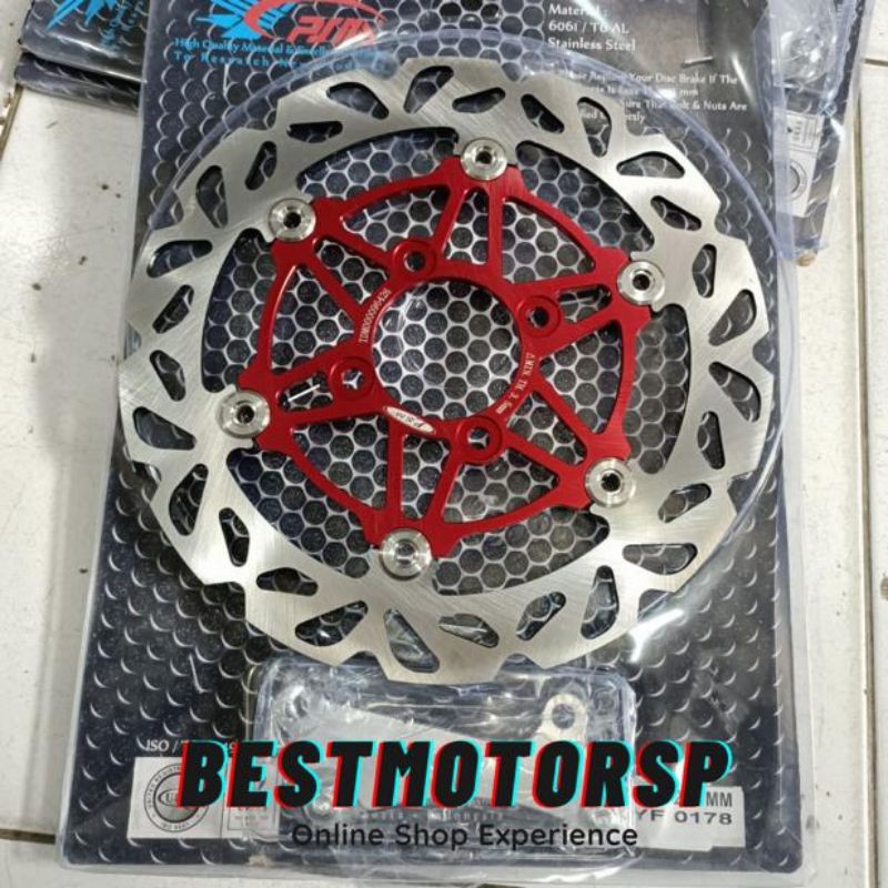 Piringan Cakram PSM Floating CNC 260mm Beat / Scoopy / Vario 125 Old Disc Brake PSM