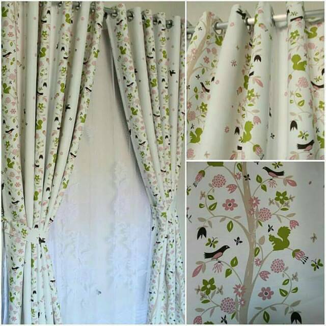 Gorden blackout motif burung