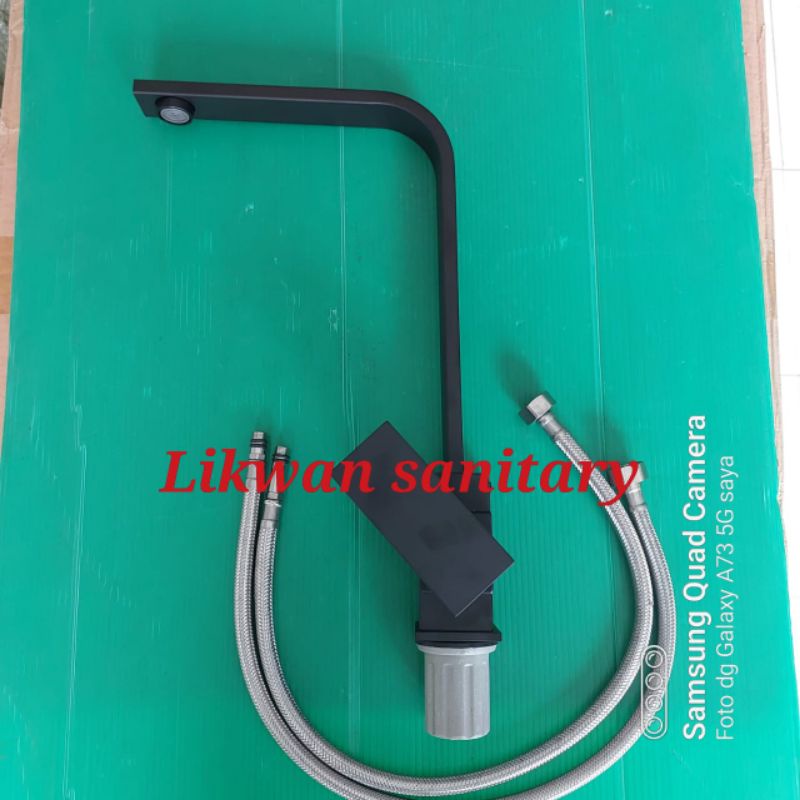 kran kitchen sink black panas dingin / kran sink panas dingin hitam