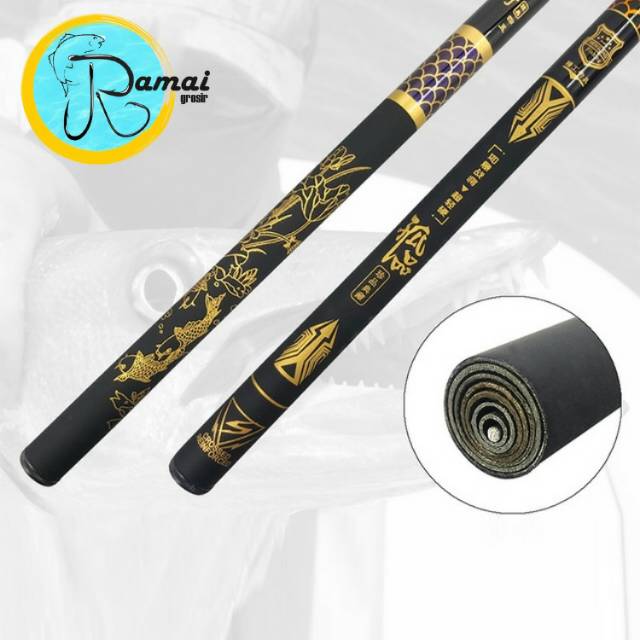 Joran Tegek Liuzi Batik 540 Carbon Kualitas Terbaik