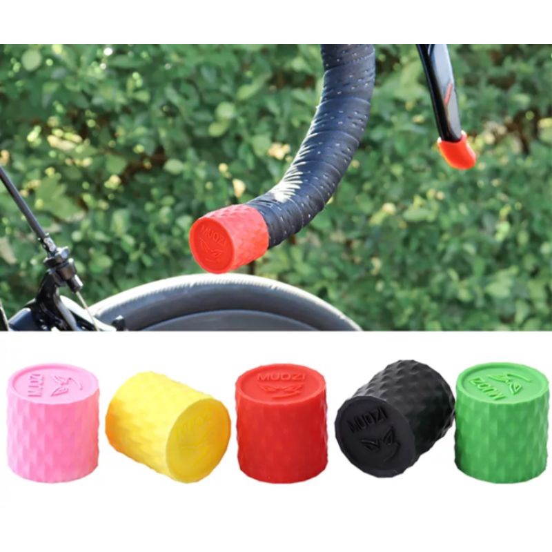 Muqzi Bar End Silicone Dropbar Tutup Ujung Dropbar Handlebar Sepeda Roadbike