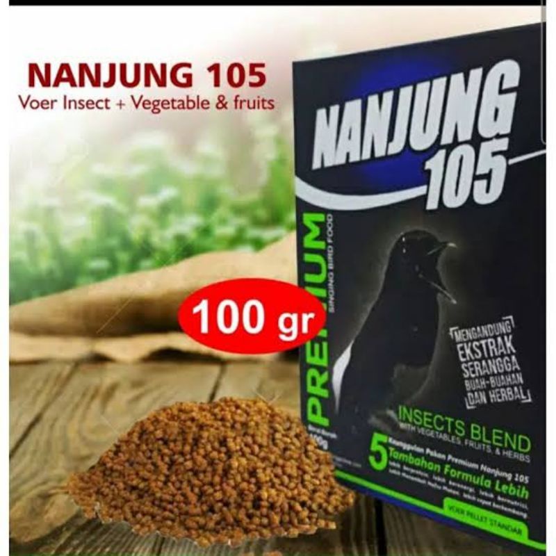 VOER BURUNG NANJUNG 105 MAKANAN BURUNG 100 GRAM