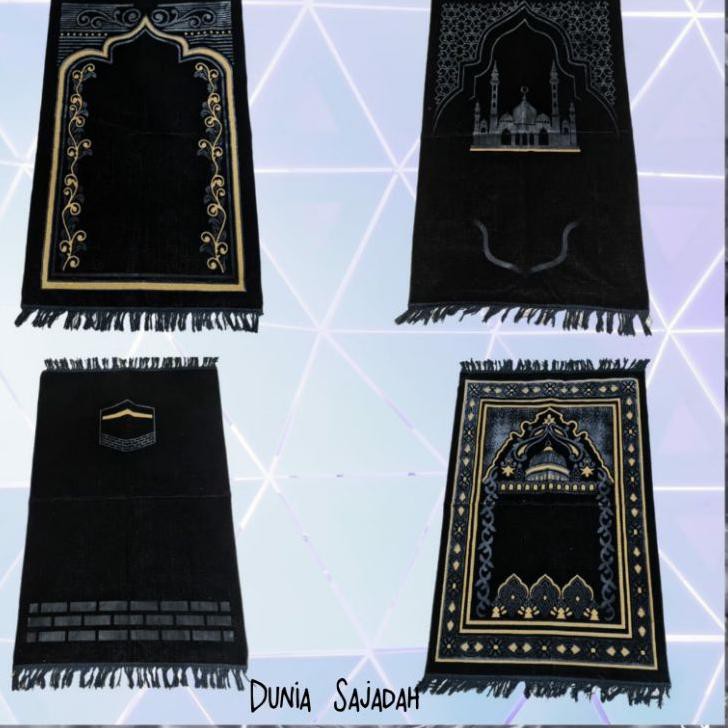 ✪ Sajadah Turkey Tebal Hitam / Sajadah Turki Hitam / Sajadah Besar Hitam ♝