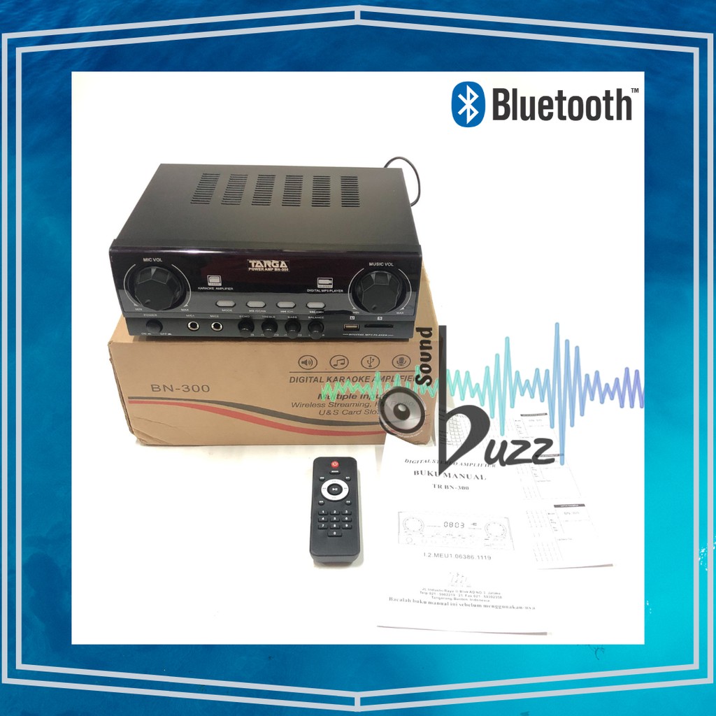 TARGA Digital Karaoke Amplifier TR BN 300 + Remote Kontrol + Bluetooth