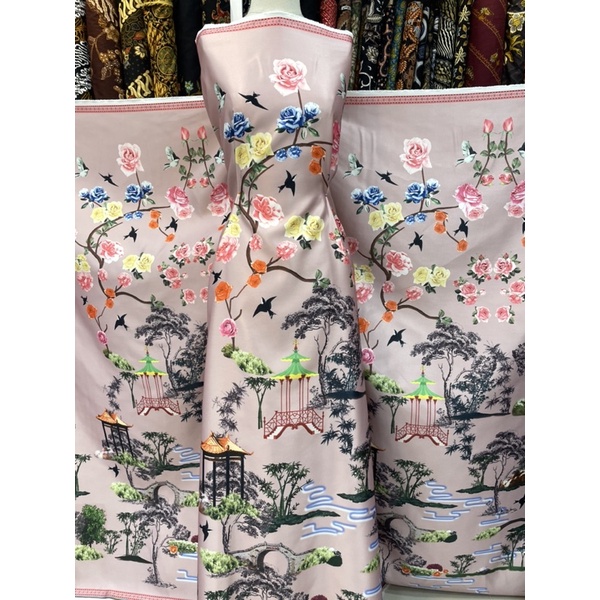 kain cheongsam, kain qibao, kain bridal imlek, kain sangjit, cheongsam