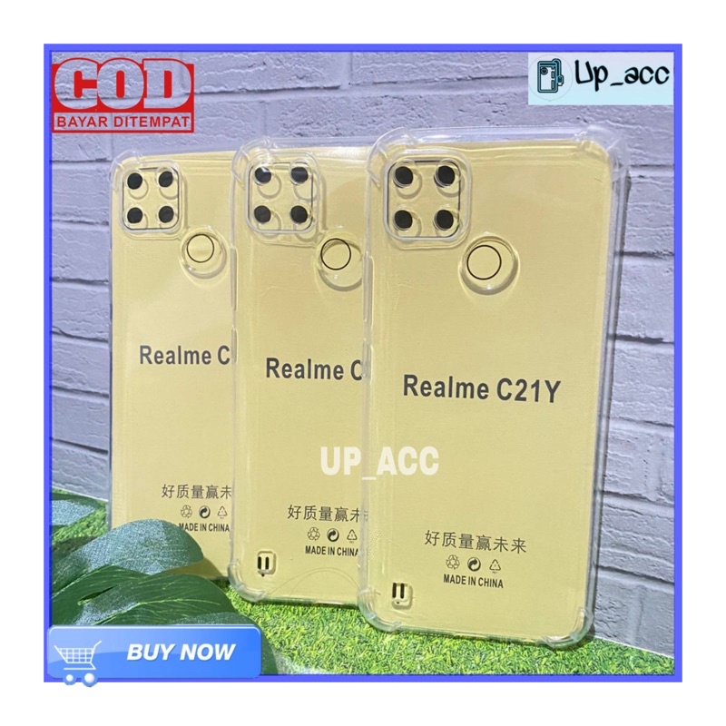 REALME C21Y Anti Crack Soft Case Bening Lentur Anticrack Silikon Bahan Jelly