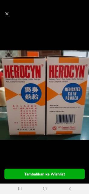 BEDAK HEROCYN / HEROXIN BEDAK KULIT GATAL 150 GRAM