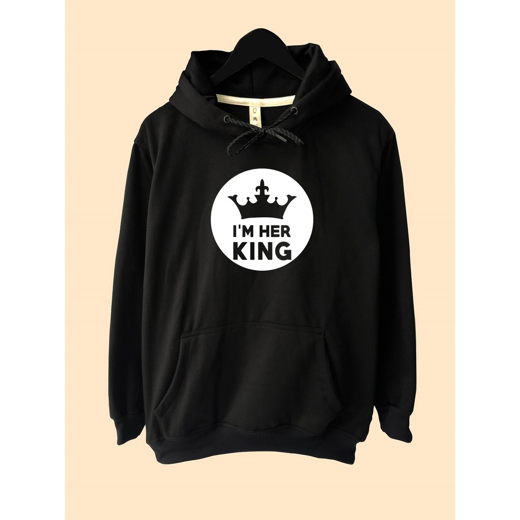Jaket Hoodie Jumper I'm Her King Couple