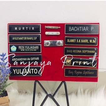 

Nametag / Papan Nama by Sanjaya